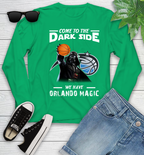 NBA Come To The Dark Side We Have Orlando Magic Star Wars Darth Vader Basketball Youth Long Sleeve 7