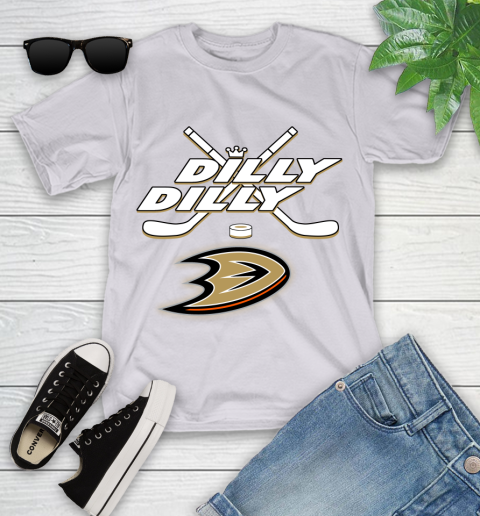 NHL Anaheim Ducks Dilly Dilly Hockey Sports Youth T-Shirt 4