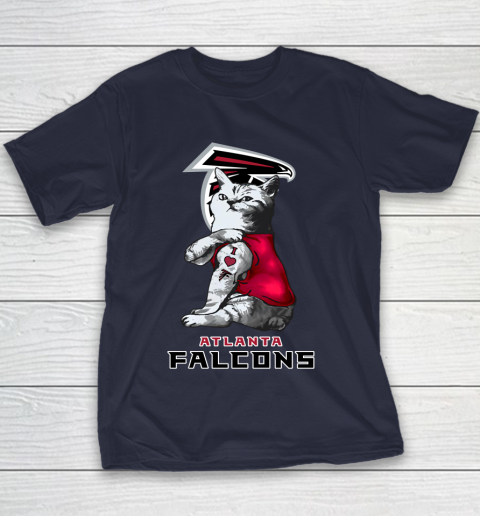 NFL Football My Cat Loves Atlanta Falcons Youth T-Shirt 2