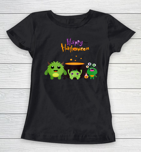 Happy Halloween Matching Family Cute Monster Women's T-Shirt
