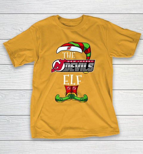 New Jersey Devils Christmas ELF Funny NHL T-Shirt