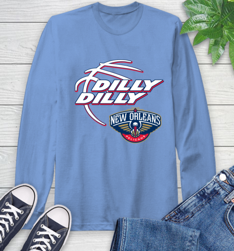 NBA New Orleans Pelicans Dilly Dilly Basketball Sports Long Sleeve T-Shirt 11