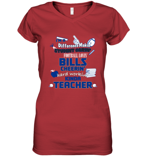 Buffalo Bills Girl NFL Women's V-Neck T-Shirt