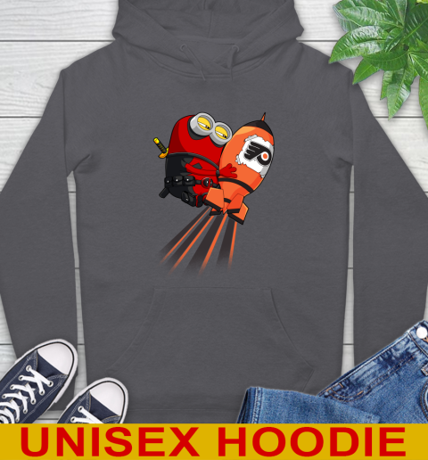 NHL Hockey Philadelphia Flyers Deadpool Minion Marvel Shirt Hoodie 7