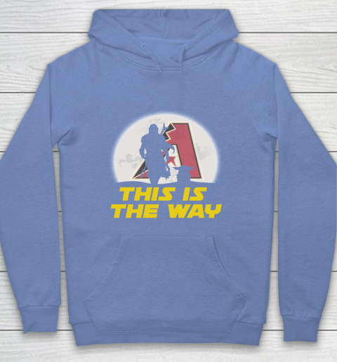 Arizona Diamondbacks MLB Baseball Star Wars Yoda And Mandalorian This Is The Way Youth Hoodie 8