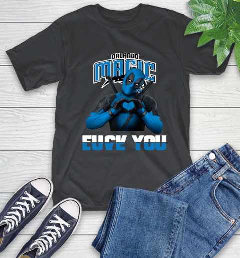 NBA Orlando Magic Deadpool Love You Fuck You Basketball Sports T-Shirt