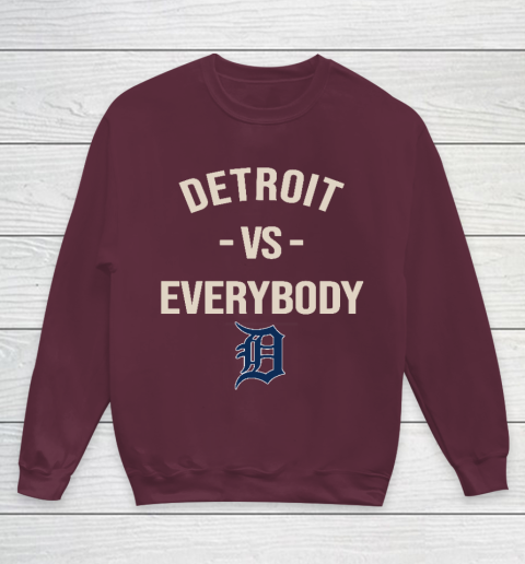 Detroit Tigers Vs Everybody Youth Sweatshirt 4