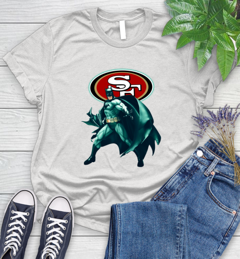 NFL Batman Football Sports San Francisco 49ers Women's T-Shirt