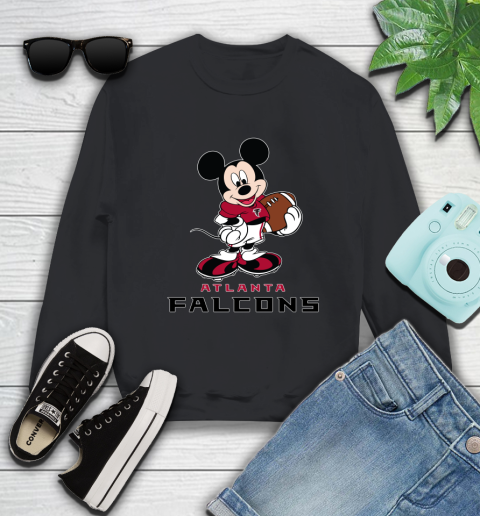 NFL Football Atlanta Falcons Cheerful Mickey Mouse Shirt Sweatshirt