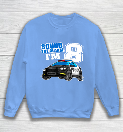 Kids 8 Years Old Police Birthday Shirt Officer Cop Car 8th