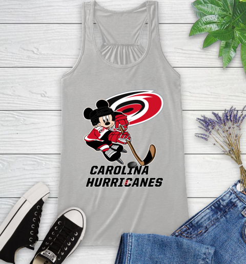 NHL Carolina Hurricanes Mickey Mouse Disney Hockey T Shirt Racerback Tank