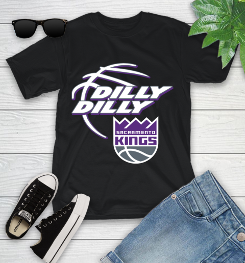 NBA Sacramento Kings Dilly Dilly Basketball Sports Youth T-Shirt 2