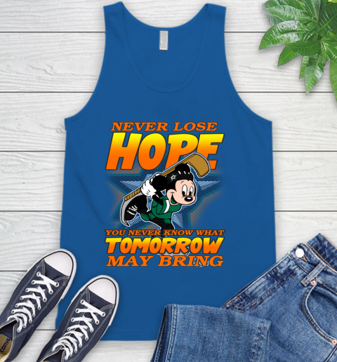 Dallas Stars NHL Hockey ootball Mickey Disney Never Lose Hope Tank Top 4