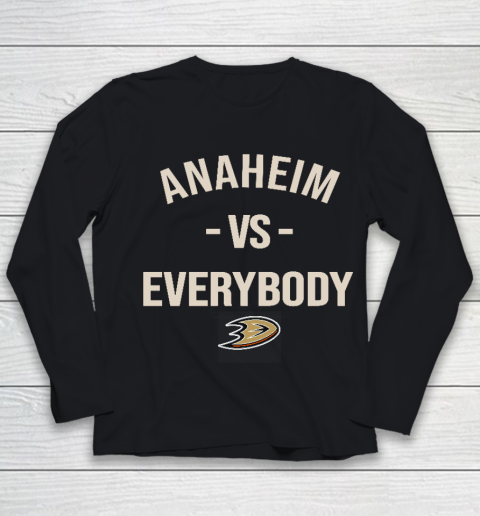 Anaheim Ducks Vs Everybody Youth Long Sleeve