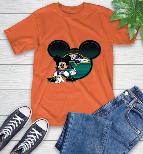 NFL Baltimore Ravens Mickey Mouse Disney Football T Shirt T-Shirt 5