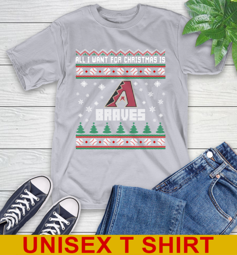 MLB All I Want For Christmas Is Atlanta Braves Baseball Sports 5