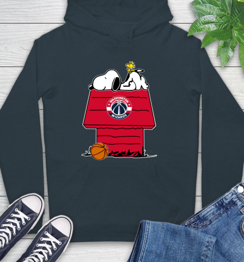 Washington Wizards NBA Basketball Snoopy Woodstock The Peanuts Movie Hoodie 7