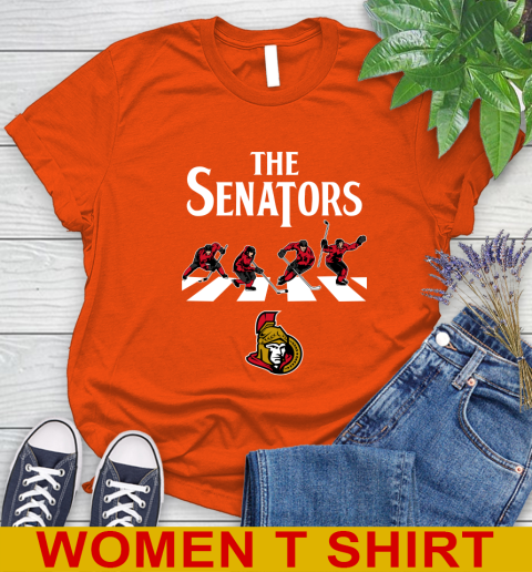 NHL Hockey Ottawa Senators The Beatles Rock Band Shirt Women's T-Shirt 3