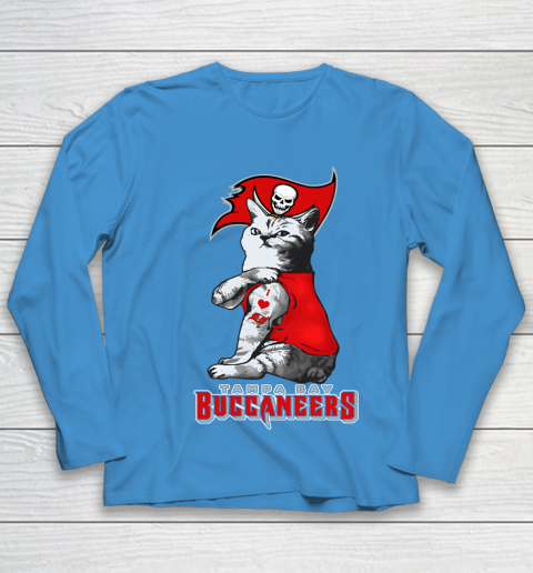 NFL Football My Cat Loves Tampa Bay Buccaneers Youth Long Sleeve 5