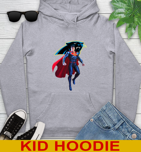 NFL Superman DC Sports Football Carolina Panthers Youth Hoodie 6