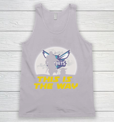 Charlotte Hornets NBA Basketball Star Wars Yoda And Mandalorian This Is The Way Tank Top 3