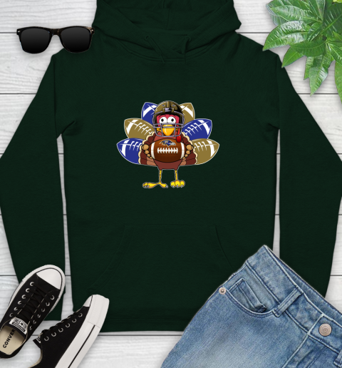 Baltimore Ravens Turkey Thanksgiving Day Youth Hoodie 13