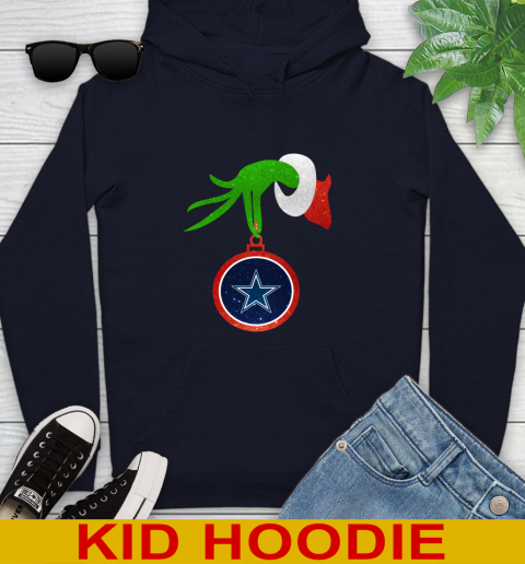Dallas Cowboys Grinch Merry Christmas NFL Football Youth Hoodie 4