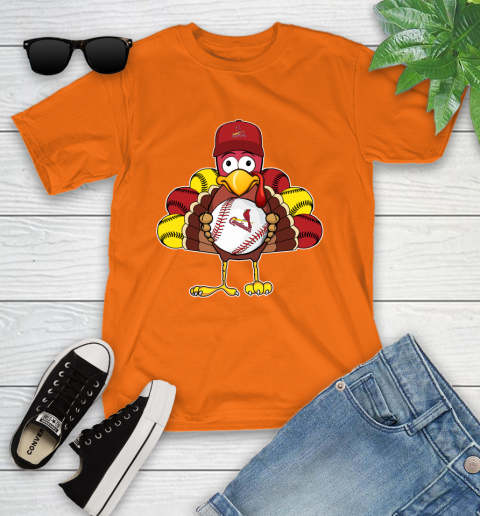 St.Louis Cardinals Turkey thanksgiving Youth T-Shirt 7