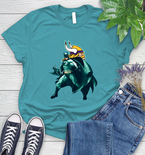 NFL Batman Football Sports Minnesota Vikings Women's T-Shirt 12