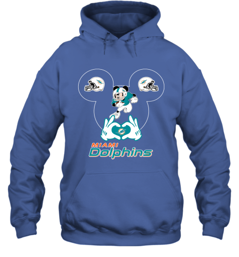 Gildan Miami Dolphins Pullover Hoodie Navy L