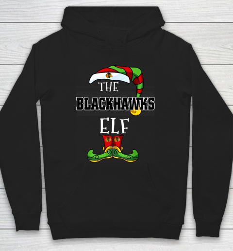 Chicago Blackhawks Christmas ELF Funny NHL Hoodie