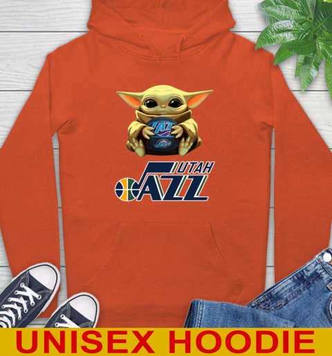NBA Basketball Utah Jazz Star Wars Baby Yoda Shirt 17