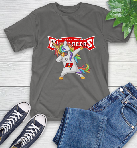 Tampa Bay Buccaneers NFL Football Funny Unicorn Dabbing Sports T-Shirt 9