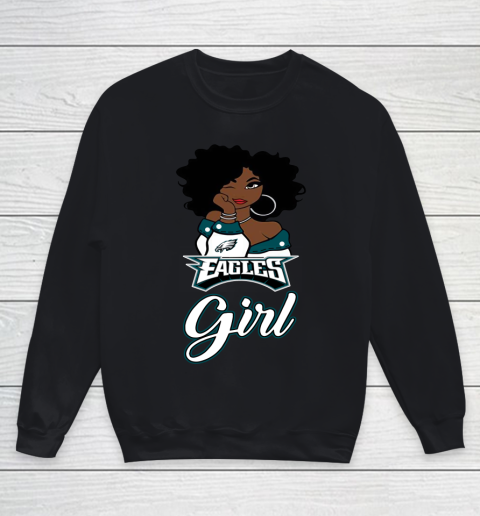 Philadelphia Eagles Girl NFL Youth Sweatshirt
