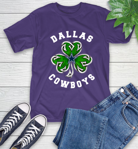 NFL Dallas Cowboys Three Leaf Clover St Patrick's Day Football Sports T-Shirt 5