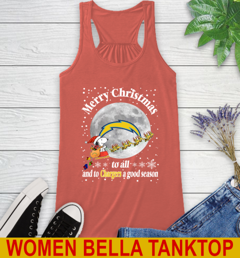 Los Angeles Chargers Merry Christmas To All And To Chargers A Good Season NFL Football Sports Racerback Tank 3
