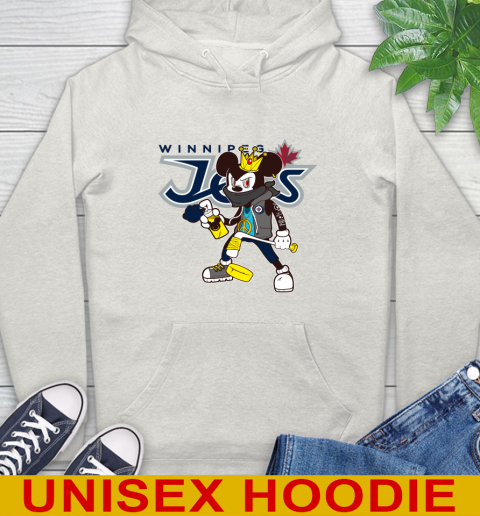 Winnipeg Jets NHL Hockey Mickey Peace Sign Sports Hoodie 12