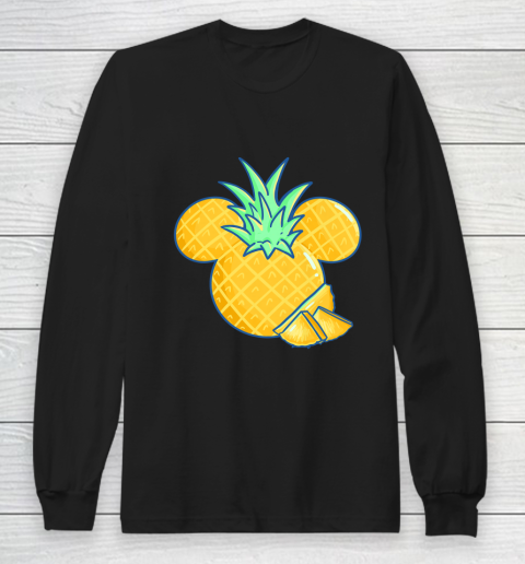 Disney Mickey Friends Mickey Pineapple Logo Long Sleeve T-Shirt