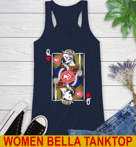 NBA Basketball Atlanta Hawks The Queen Of Hearts Card Shirt Racerback Tank 9