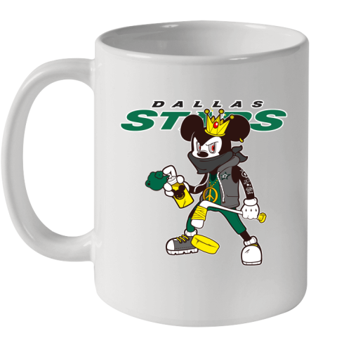 Dallas Stars NHL Hockey Mickey Peace Sign Sports Ceramic Mug 11oz