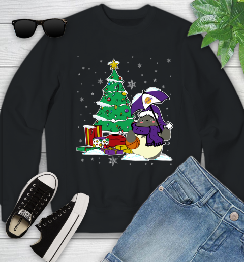 Los Angeles Lakers NBA Basketball Cute Tonari No Totoro Christmas Sports (1) Youth Sweatshirt