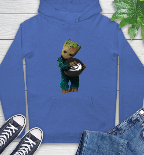 NHL Groot Guardians Of The Galaxy Hockey Sports Carolina Hurricanes Hoodie 9