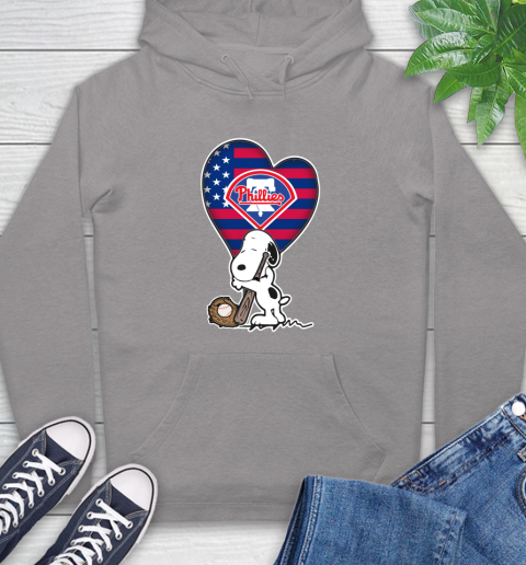 Philadelphia Phillies MLB Baseball The Peanuts Movie Adorable Snoopy Hoodie 6