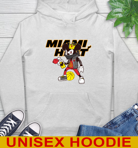 Miami Heat NBA Basketball Mickey Peace Sign Sports Hoodie