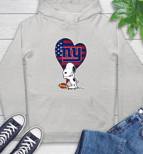 New York Giants NFL Football The Peanuts Movie Adorable Snoopy Hoodie