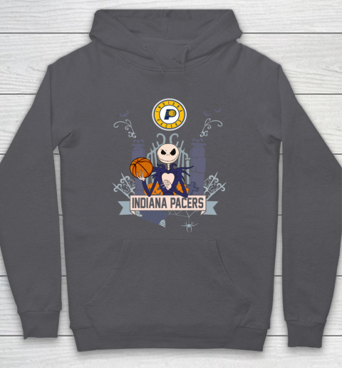 NBA Indiana Pacers Basketball Jack Skellington Halloween Hoodie 4