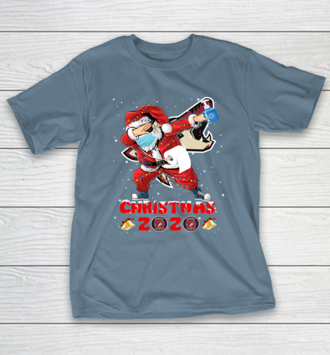 Arizona Coyotes Funny Santa Claus Dabbing Christmas 2020 NHL T-Shirt 6