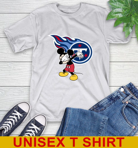 Tennessee Titans NFL Football Dabbing Mickey Disney Sports T-Shirt 12