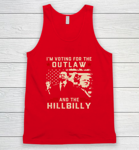 Trump 2024 Flag Outlaw Hillbilly J D.Vance 2024 Donald Trump Tank Top 4