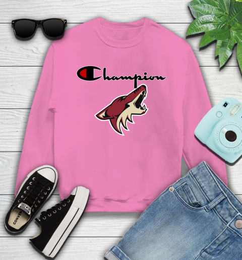NHL Hockey Arizona Coyotes Champion Shirt Youth Sweatshirt 3